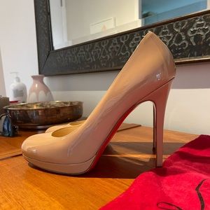 Christian Louboutin Simple Plato Platform 120 Nude 39